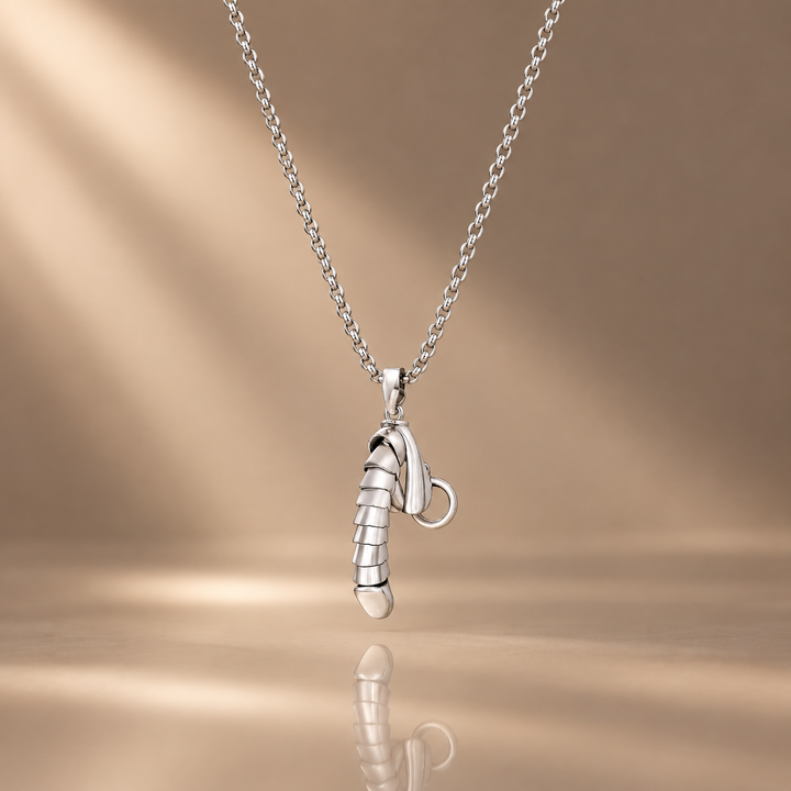 Articulated Mechanical Pendant Necklace