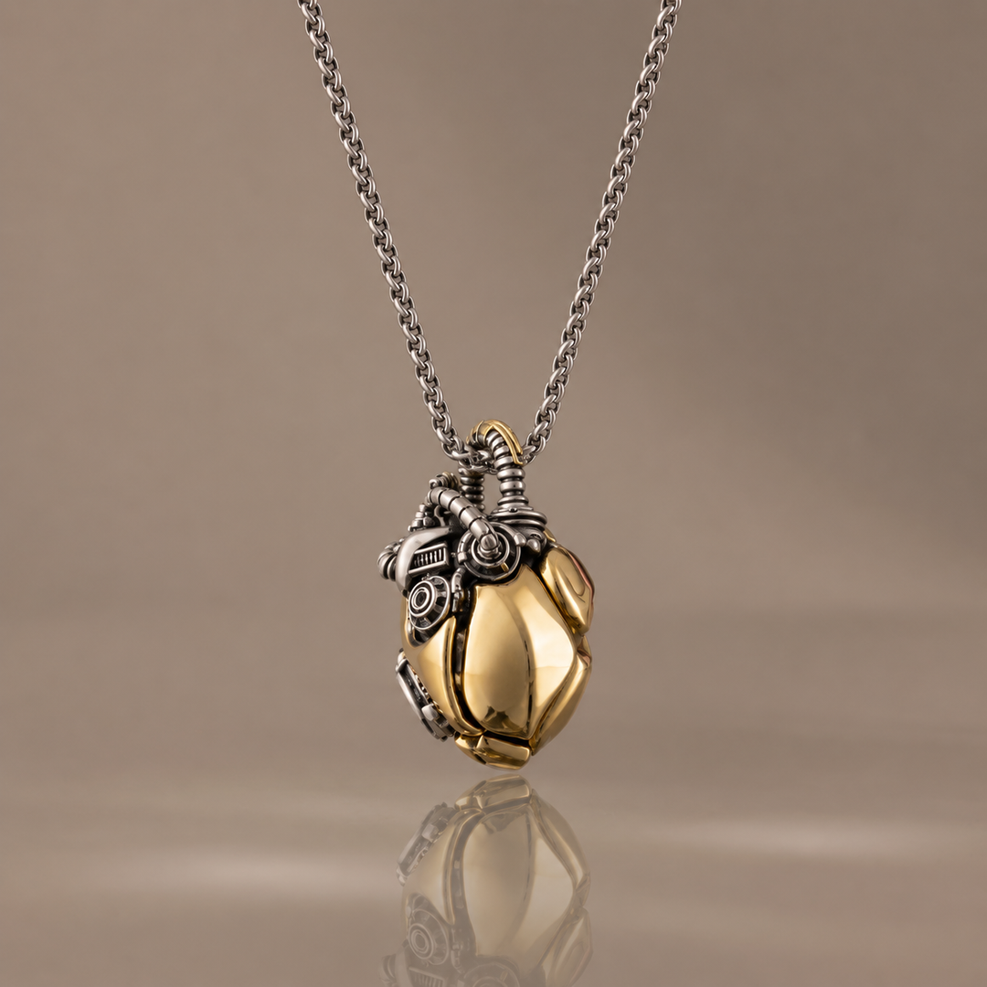Mechanical Heart Pendant Necklace