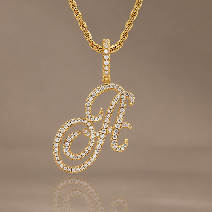 Personalized Letter Zircon Pendant Necklace