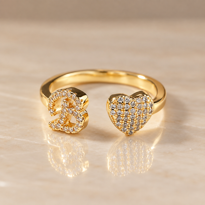 Keepsake Initial Ring