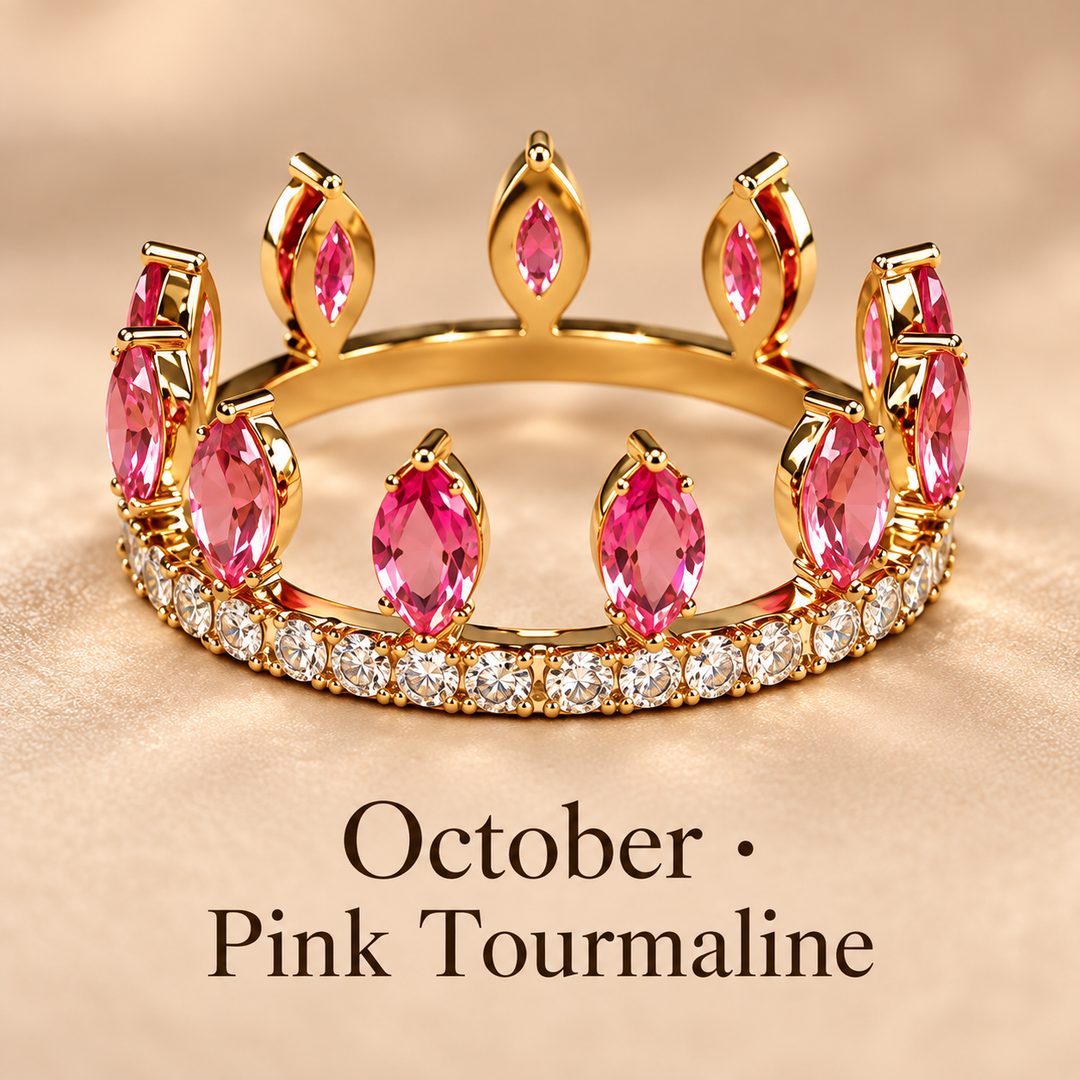 Convertible Birthstone Crown Ring