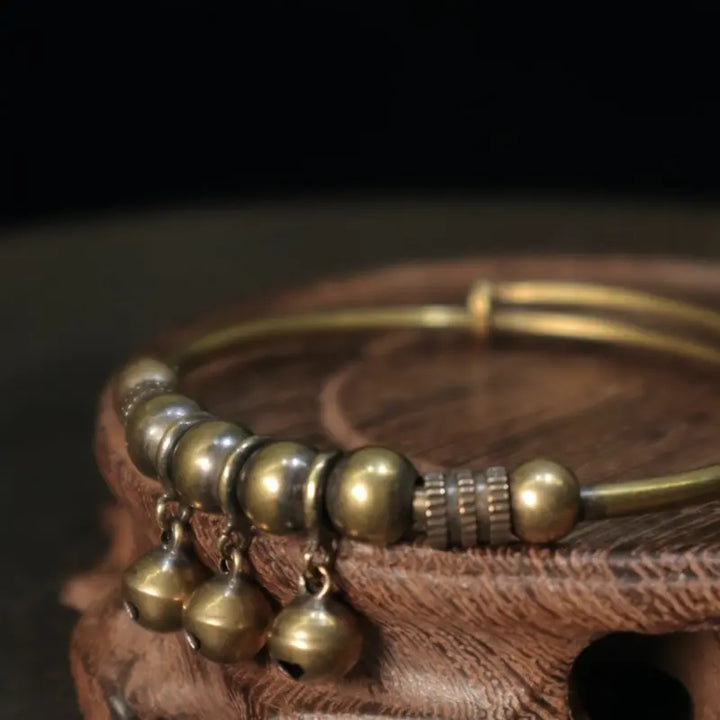Vintage Bell Charm Bangle