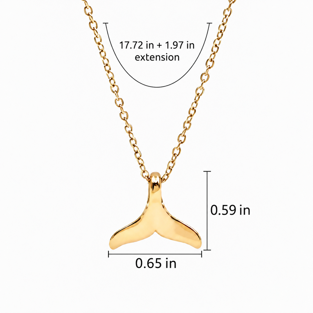 Whale Tail Pendant Necklace