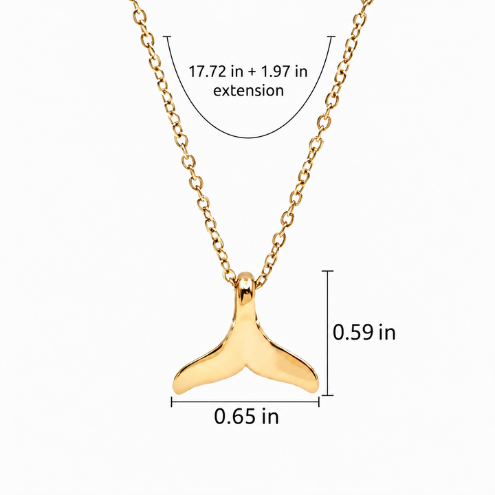 Whale Tail Pendant Necklace