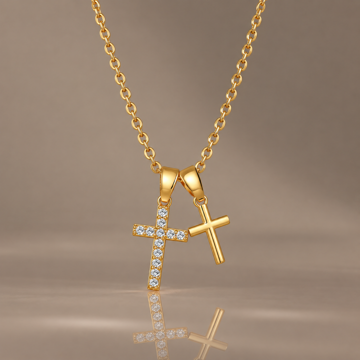 Minimal Cross Pendant Necklace