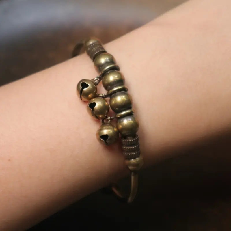 Vintage Bell Charm Bangle