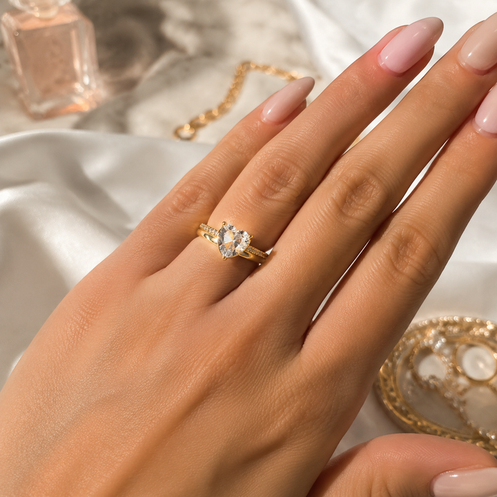 Heart Crystal Ring