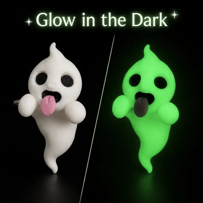 Glow Ghost Stud Earrings