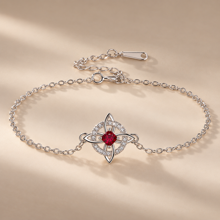Celtic Knot Birthstone Bracelet