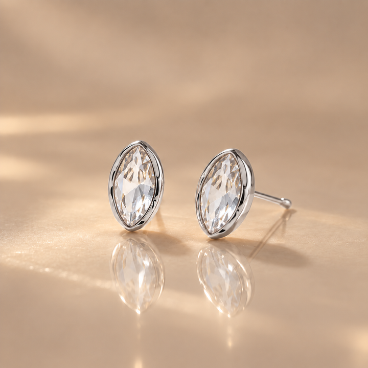 Marquise Crystal Stud Earrings