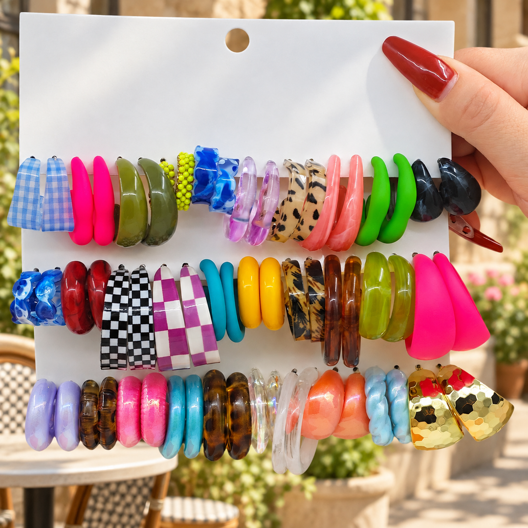 Colorful Statement Earrings