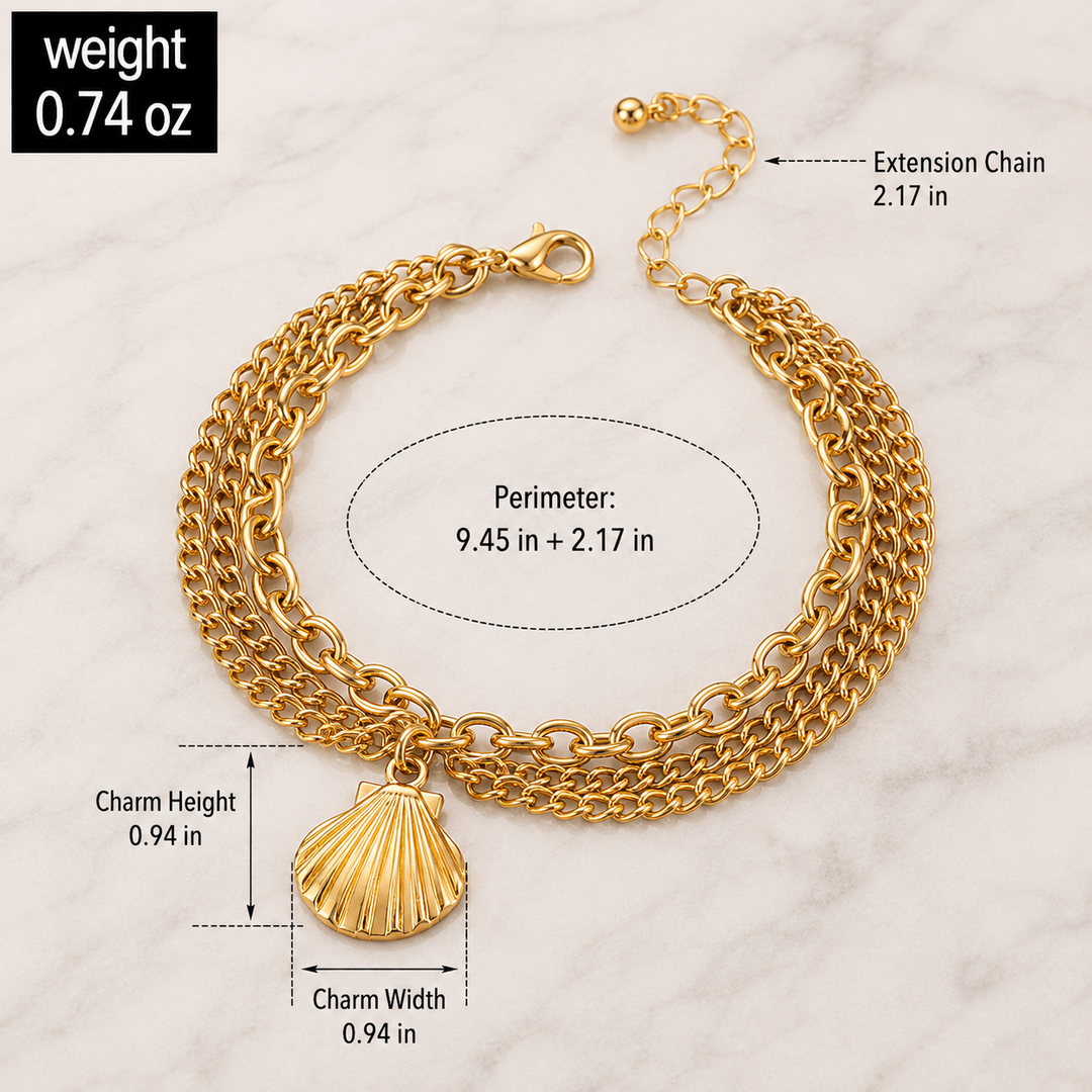 Charm Layered Anklet