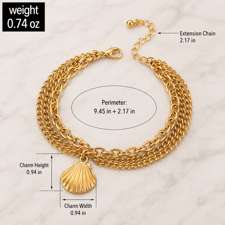 Charm Layered Anklet