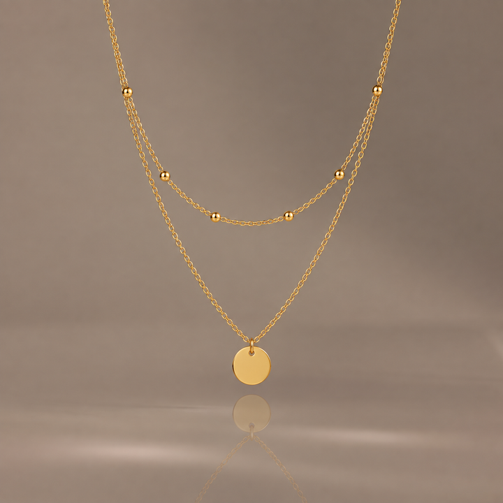 Dual Layer Coin Necklace