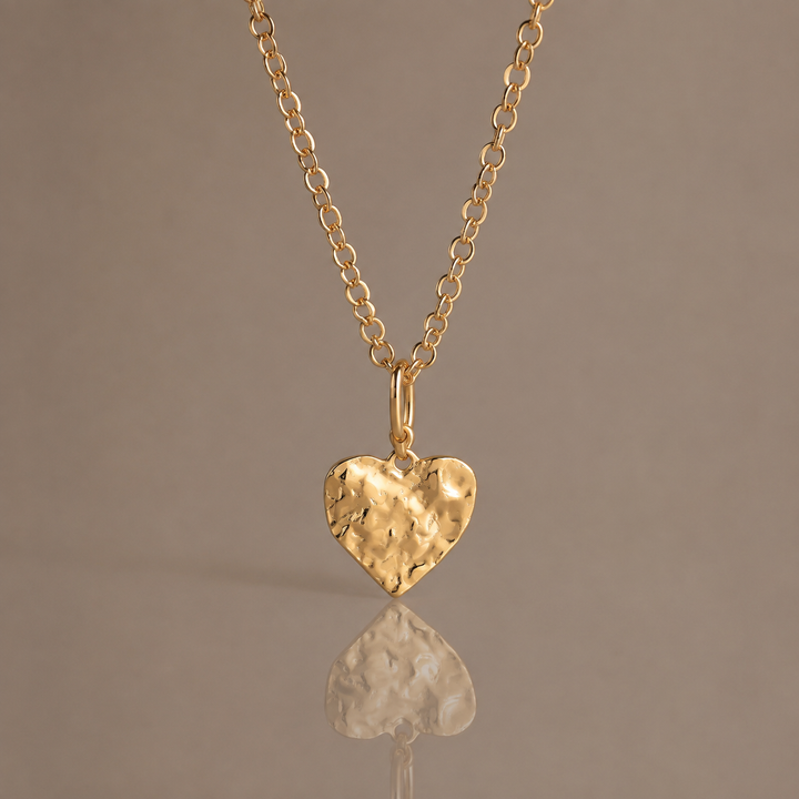 Vintage Heart Pendant Chain Necklace