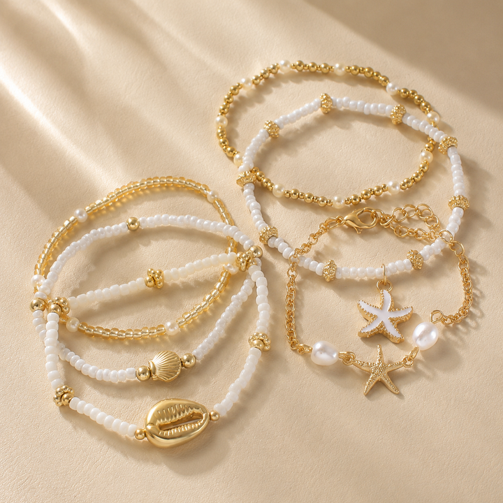 Ocean Charm Bracelet Set
