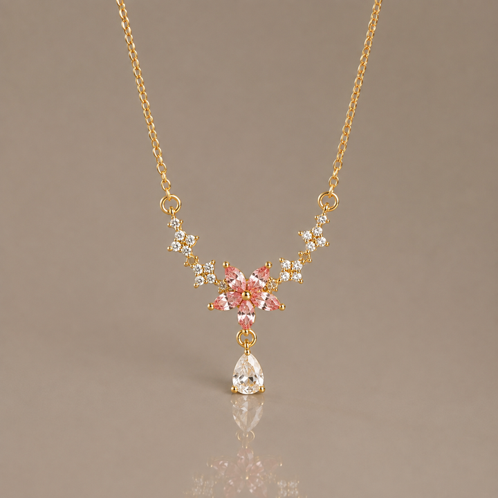 Star Flower Crystal Necklace