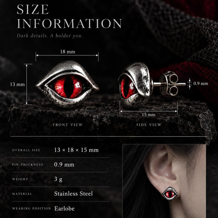 Demon Eye Stud Earrings