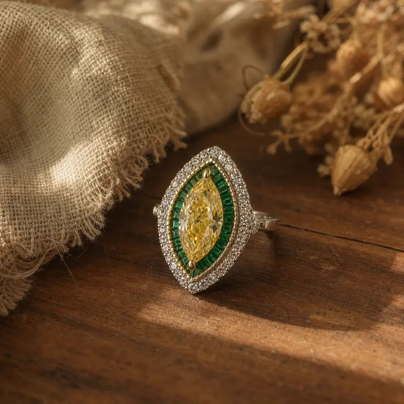 Regal Halo Open Ring