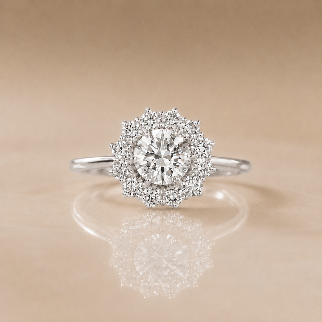 Halo Blossom Ring