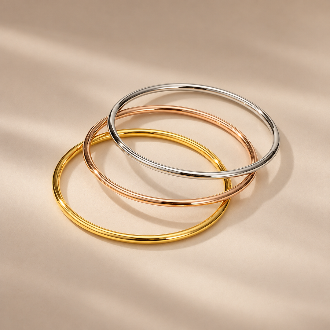 Classic Minimalist Wire Bangle Bracelet
