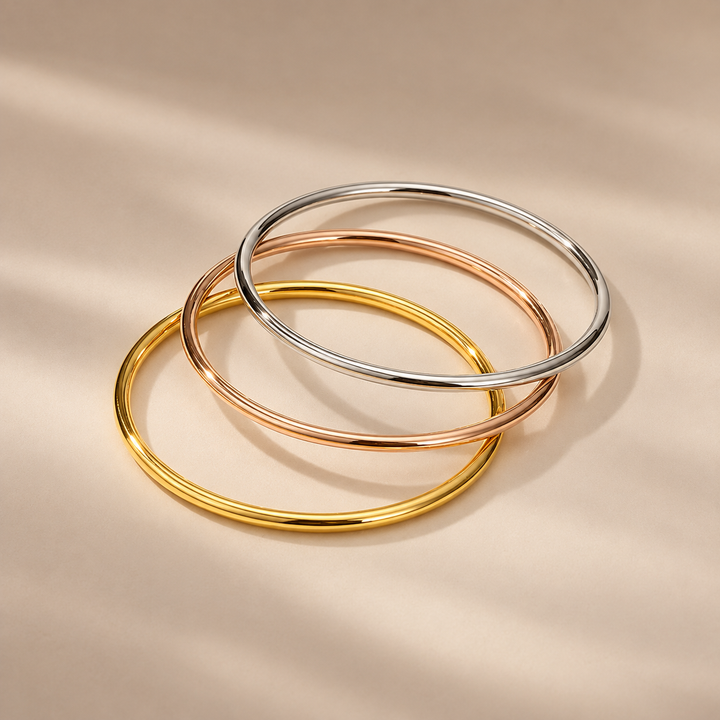 Classic Minimalist Wire Bangle Bracelet