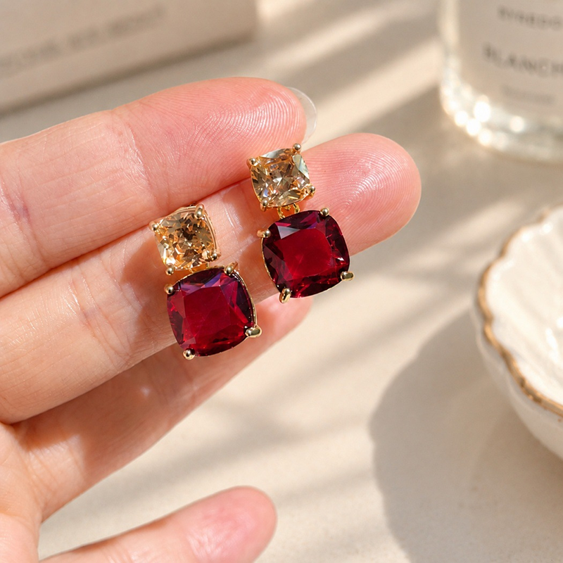 Verdant Duo Peridot Stud Earrings