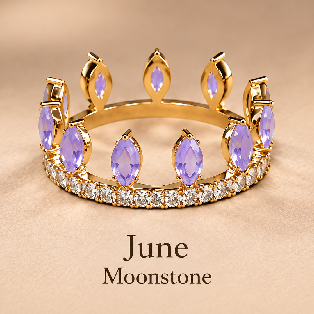 Convertible Birthstone Crown Ring