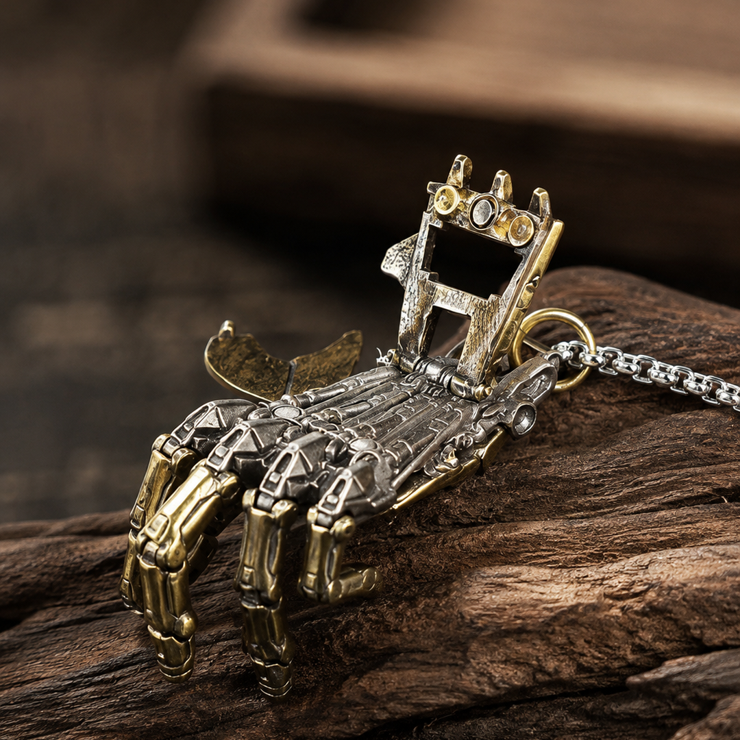 Cyber Mechanical Hand Necklace