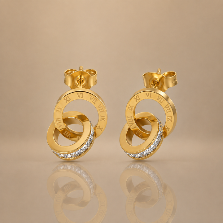 Roman Ring Drop Earrings