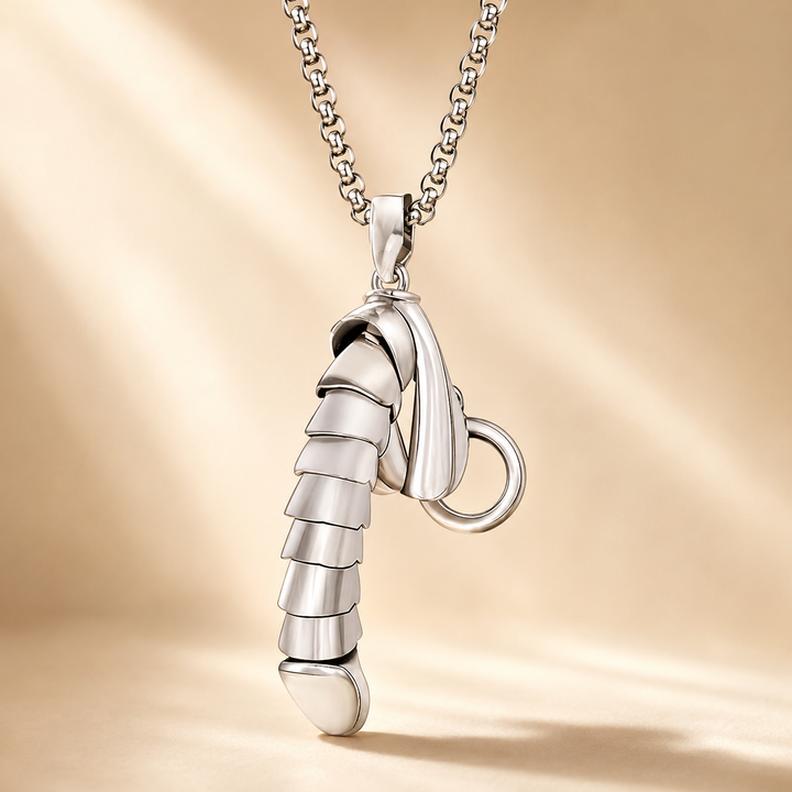 Articulated Mechanical Pendant Necklace