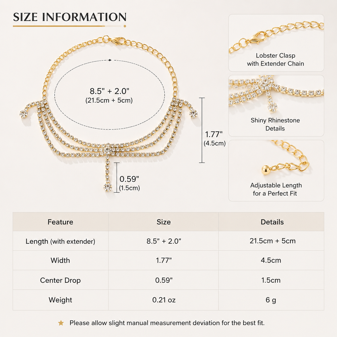 Crystal Cascade Anklet