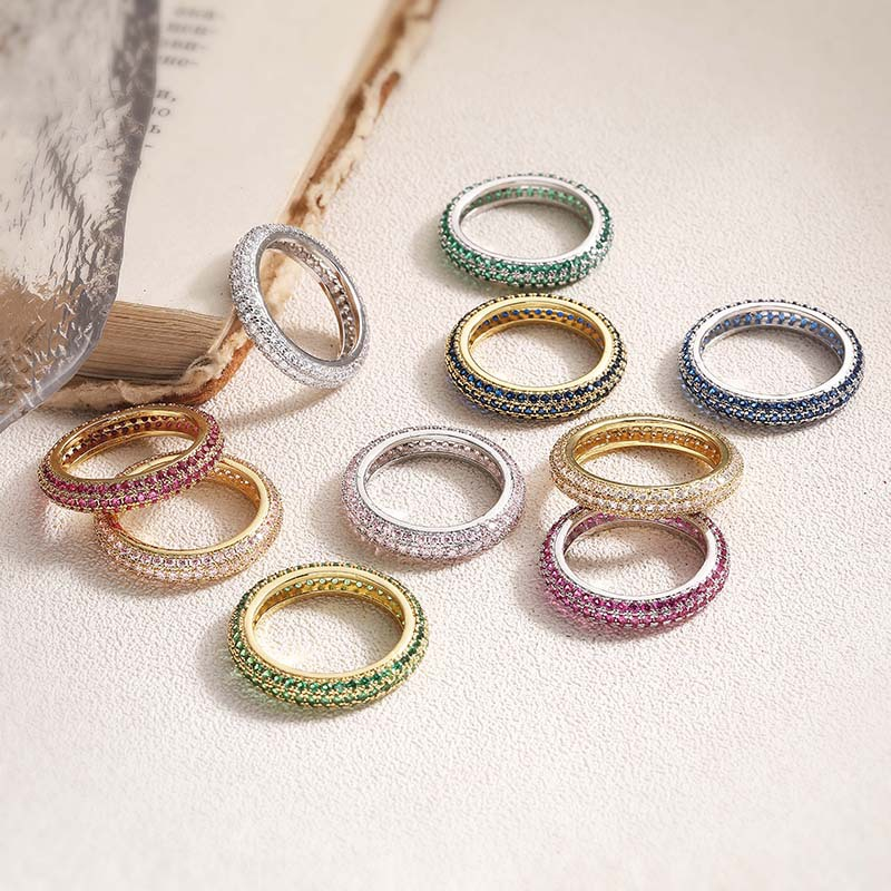 Spectrum Sparkle Band Ring