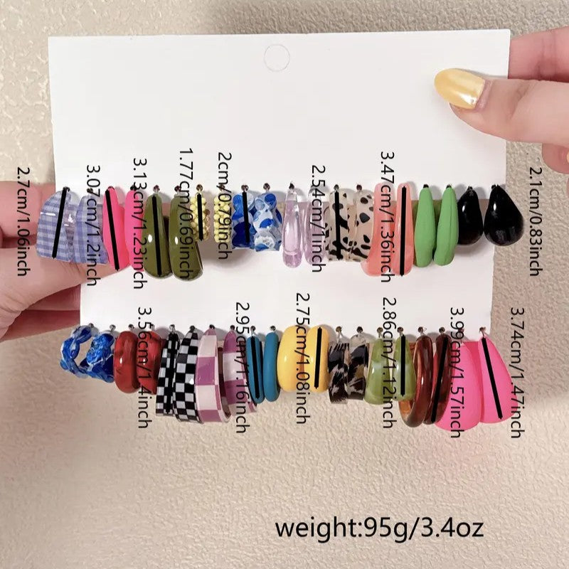 Colorful Statement Earrings