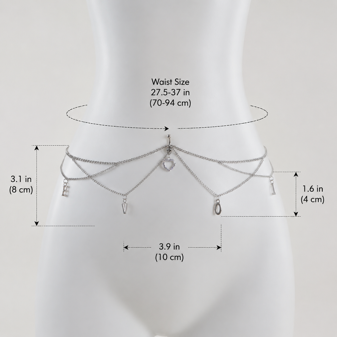 LOVE Letter Waist Chain
