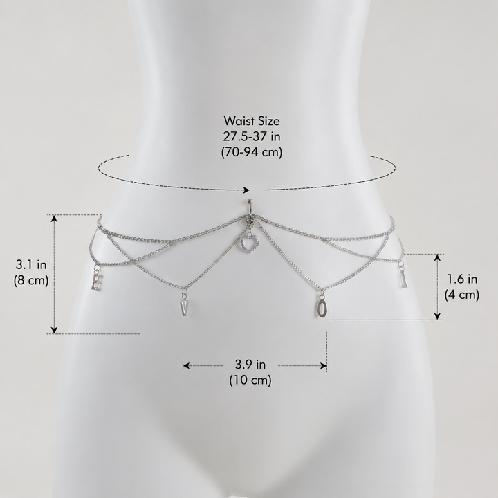 LOVE Letter Waist Chain