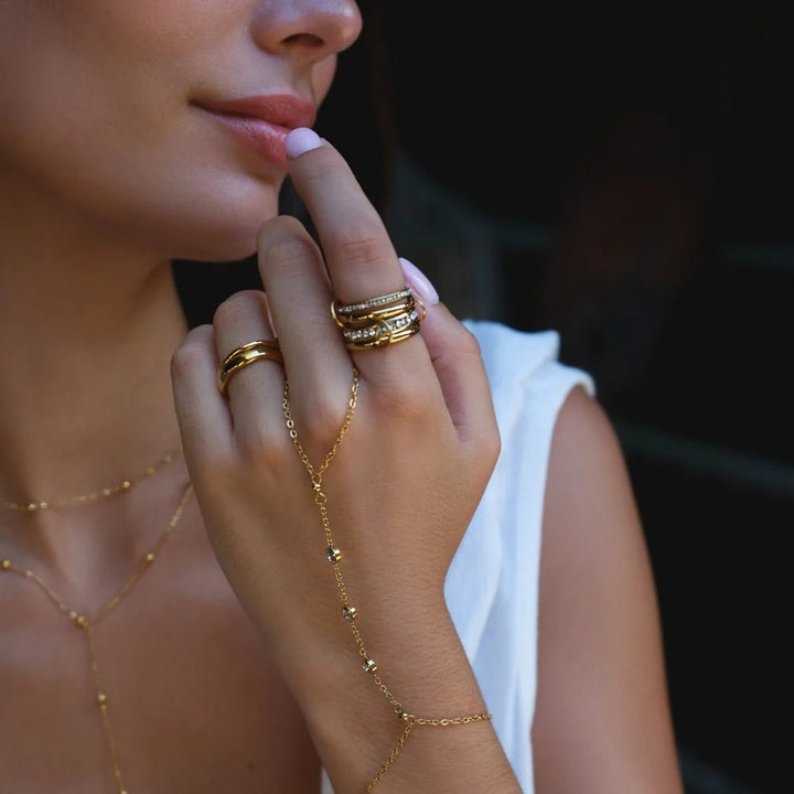Zircon Layered Ring