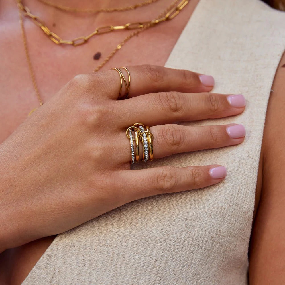 Zircon Layered Ring