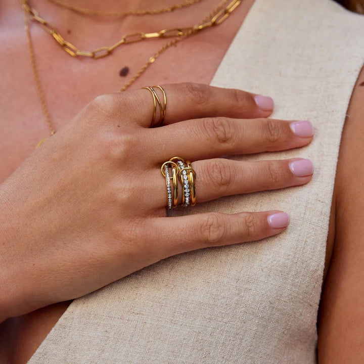 Zircon Layered Ring