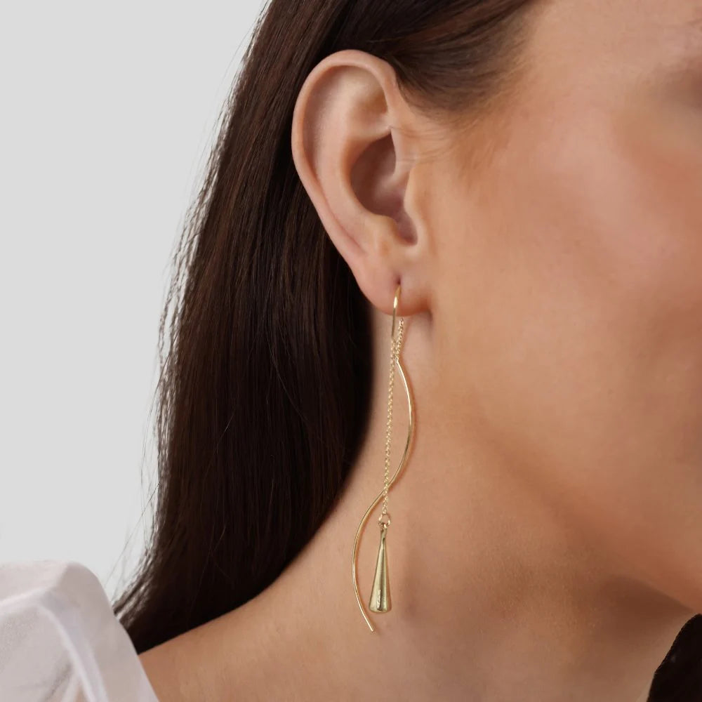 Asymmetrical Tassel Drop Earrings
