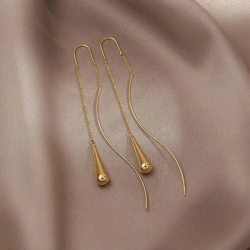 Asymmetrical Tassel Drop Earrings