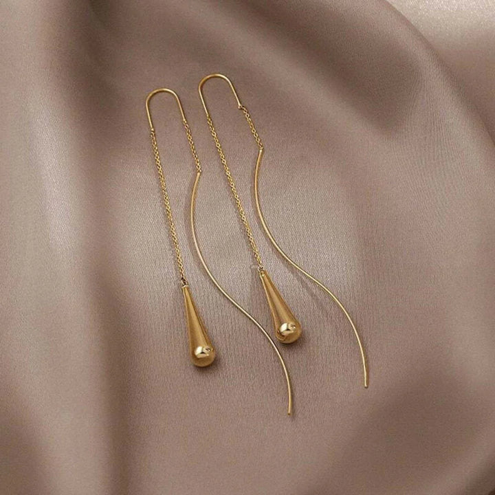 Asymmetrical Tassel Drop Earrings