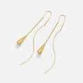 Asymmetrical Tassel Drop Earrings