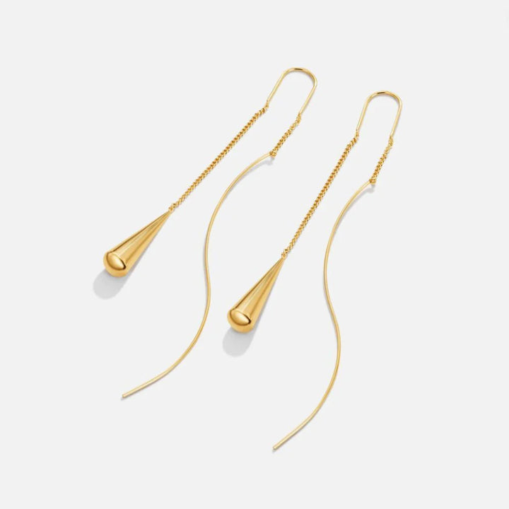 Asymmetrical Tassel Drop Earrings