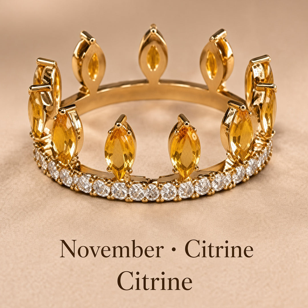 Convertible Birthstone Crown Ring