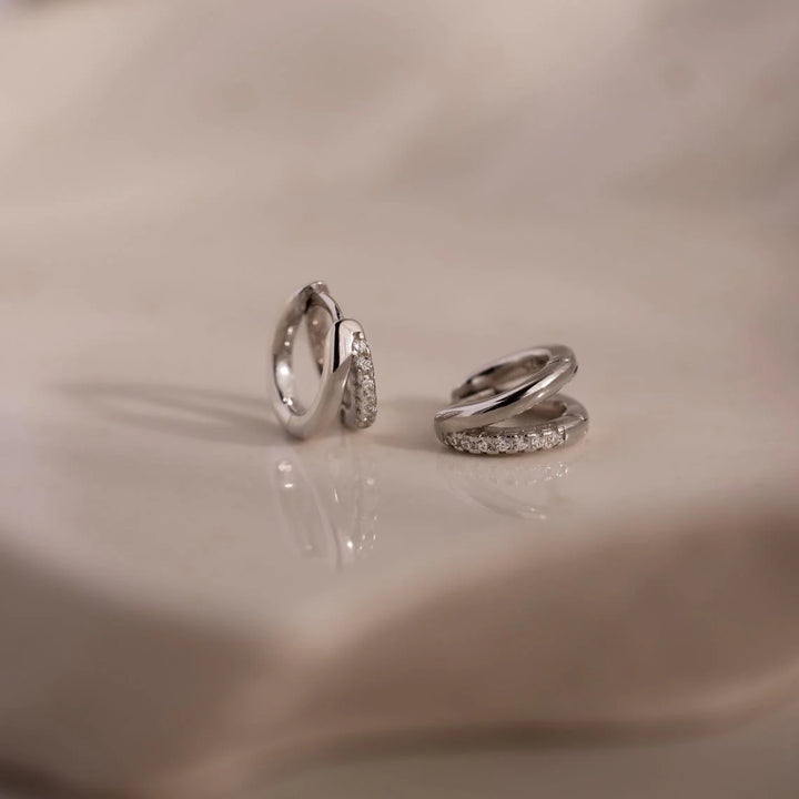 Double Curve Hoop Earrings