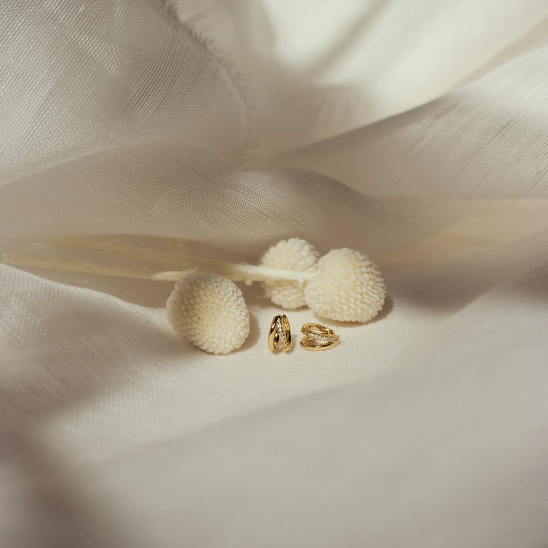 Double Curve Hoop Earrings