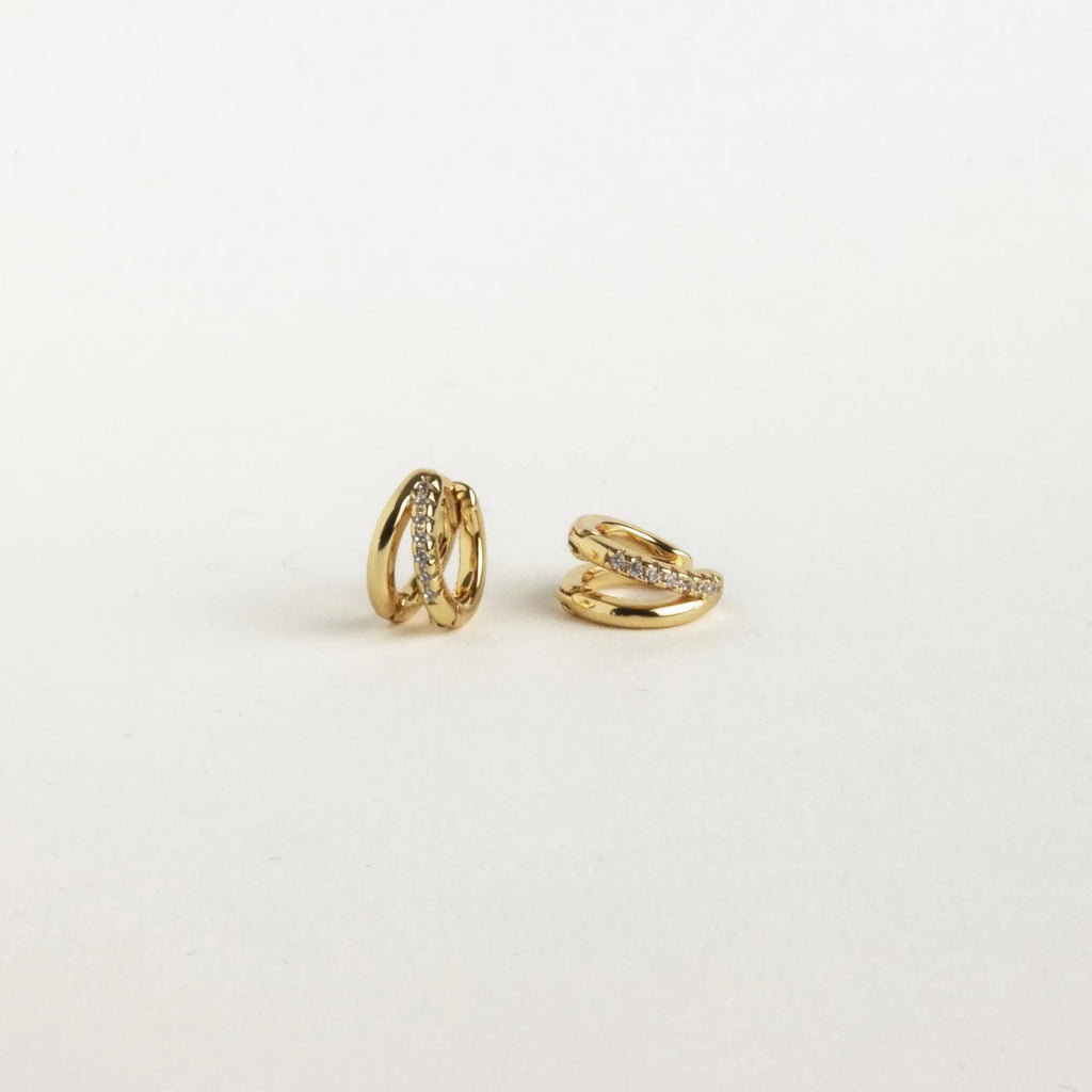 Double Curve Hoop Earrings