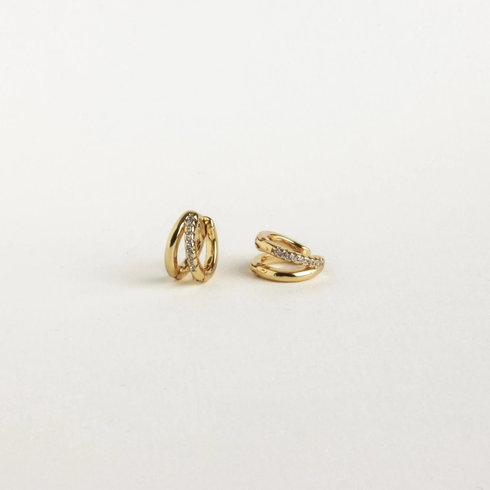 Double Curve Hoop Earrings