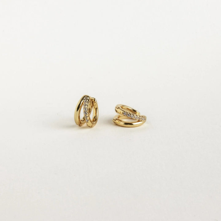 Double Curve Hoop Earrings